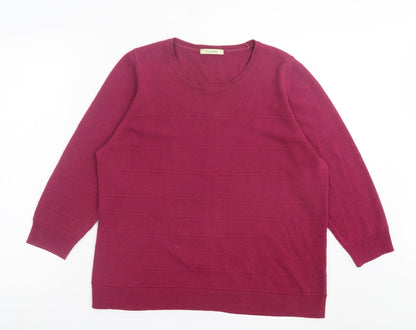 Womens UK Size 18 Marks and Spencer Purple Pullover Jumper