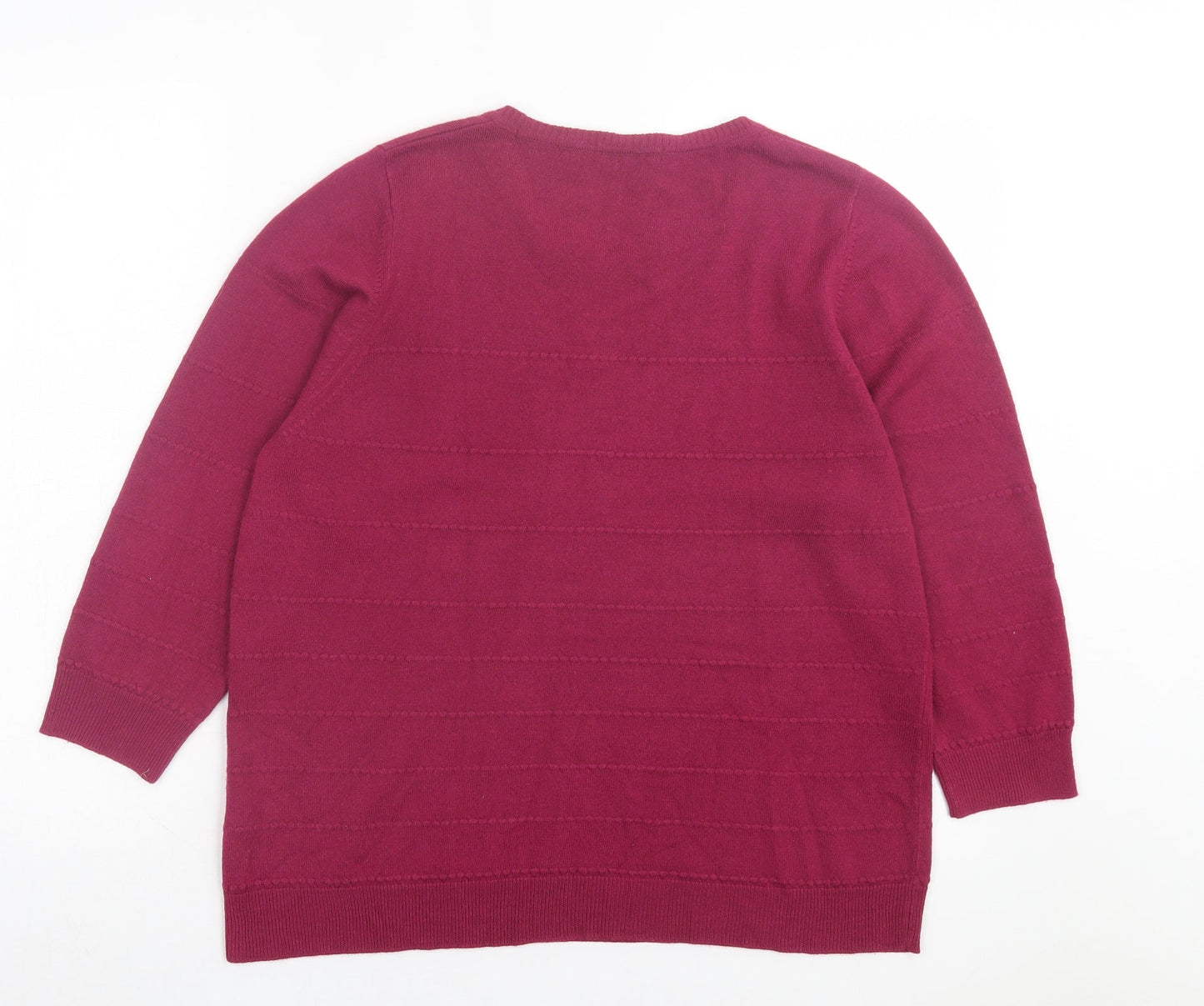 Womens UK Size 18 Marks and Spencer Purple Pullover Jumper