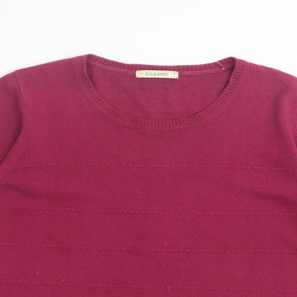 Womens UK Size 18 Marks and Spencer Purple Pullover Jumper
