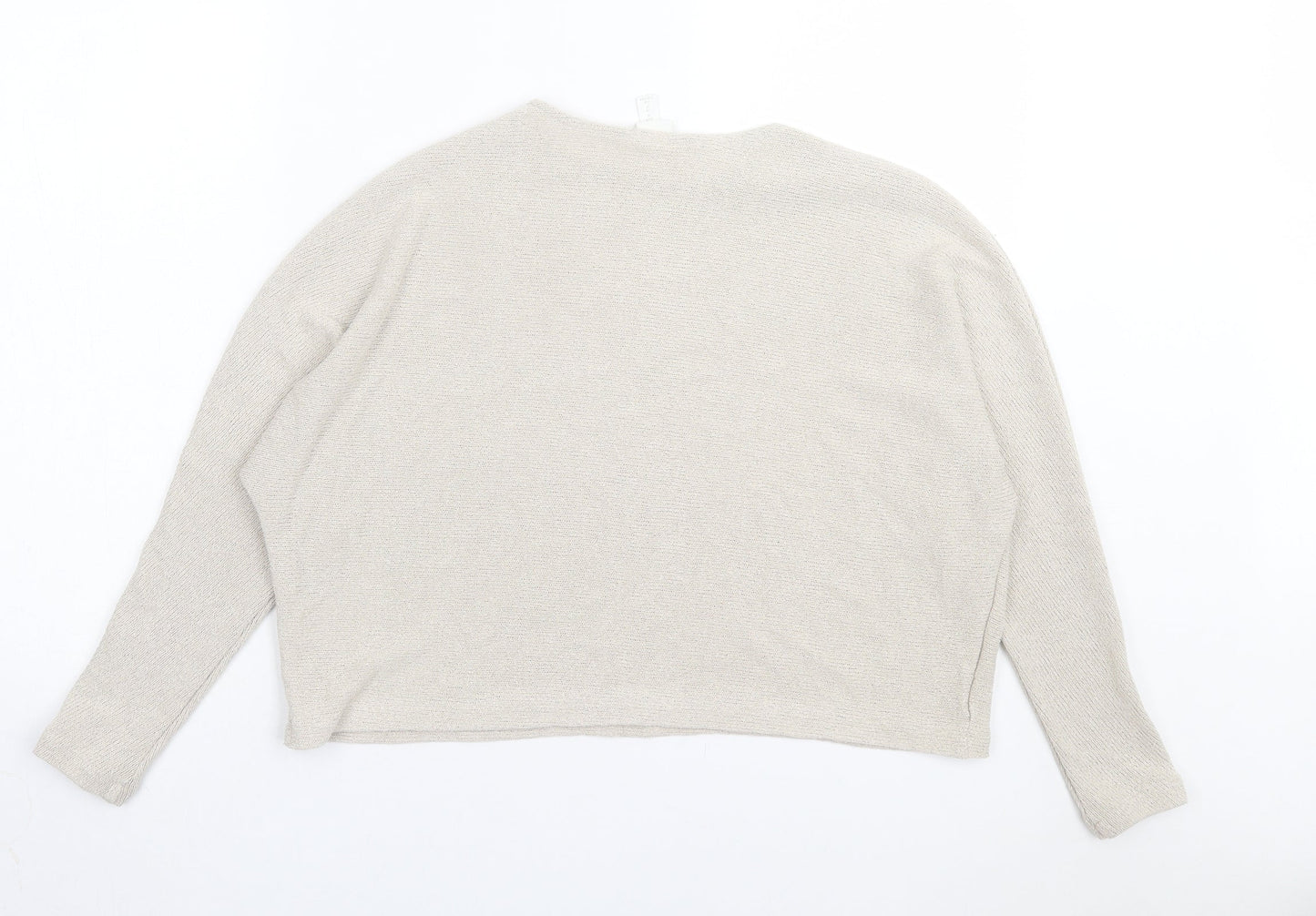 Womens UK Size M H&M Beige Pullover Jumper