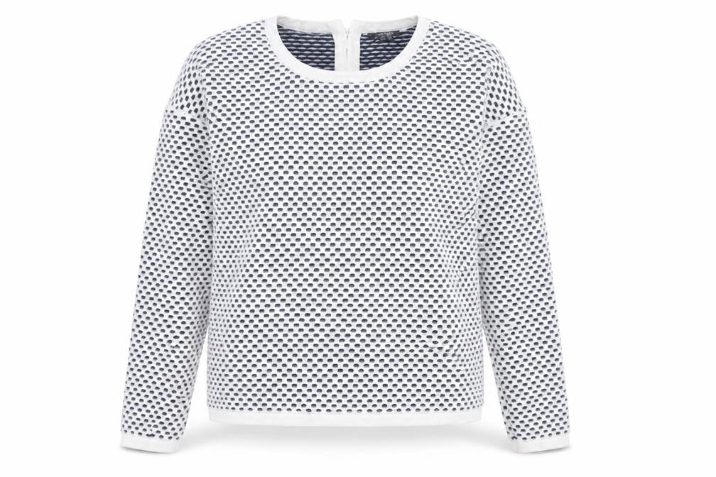 Womens UK Size S ESMARA White Pullover Sweatshirt