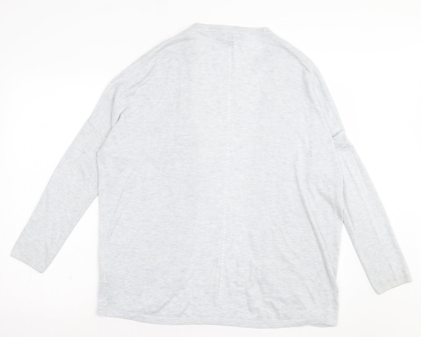 Womens UK Size 12 Red Herring Grey Cardigan Jumper