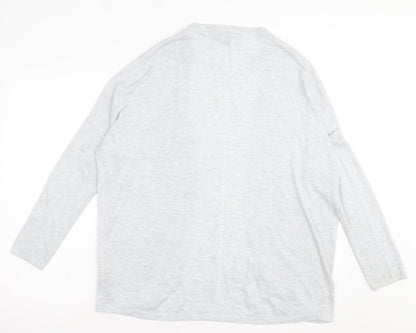 Womens UK Size 12 Red Herring Grey Cardigan Jumper