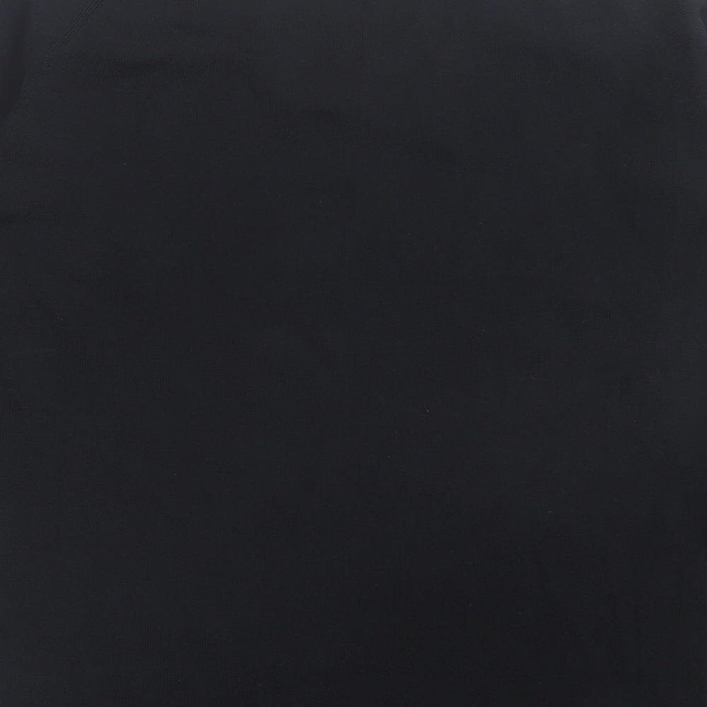 Womens UK Size M Debbie Morgan Black Basic T-Shirt