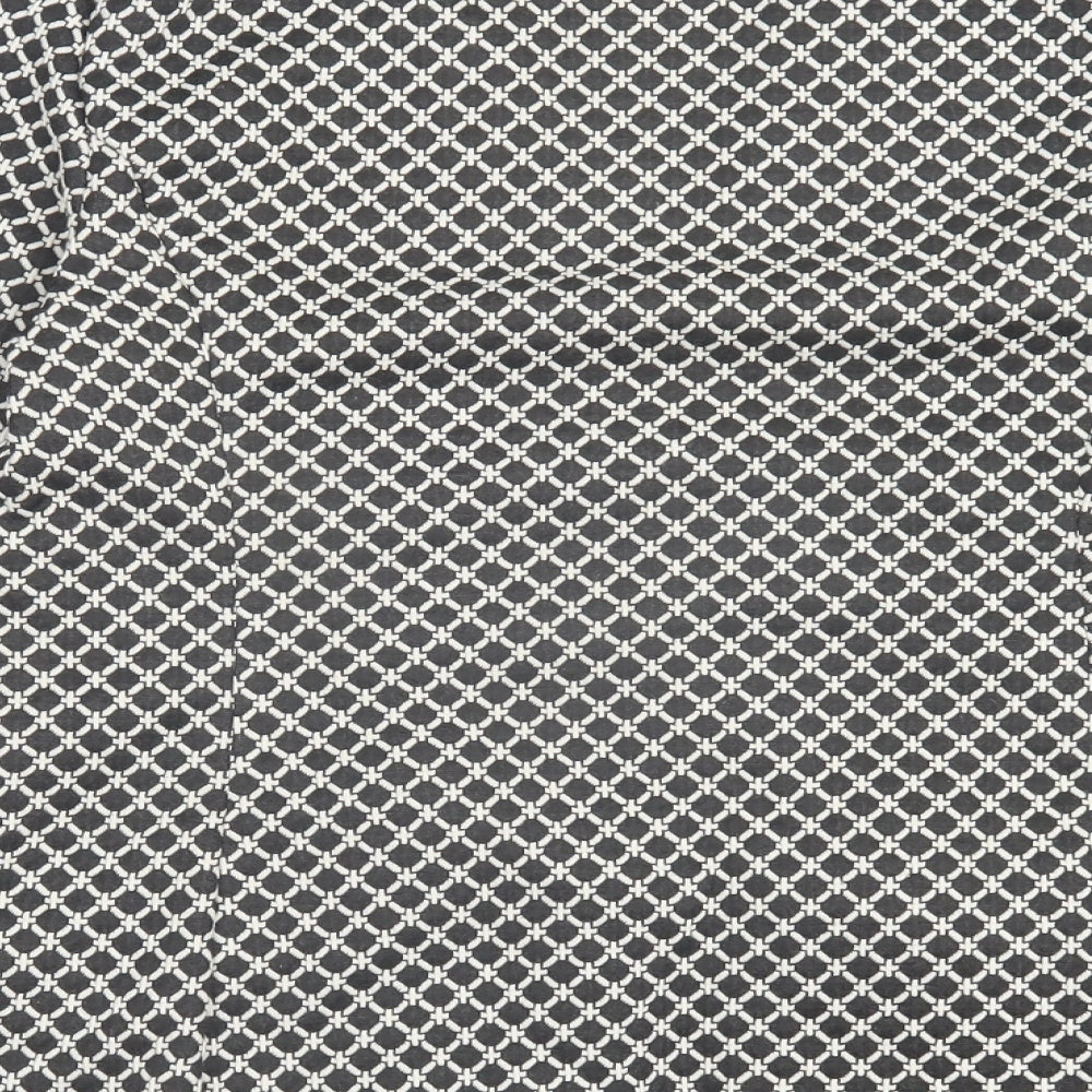 George Womens Black Geometric Jacket Size 14