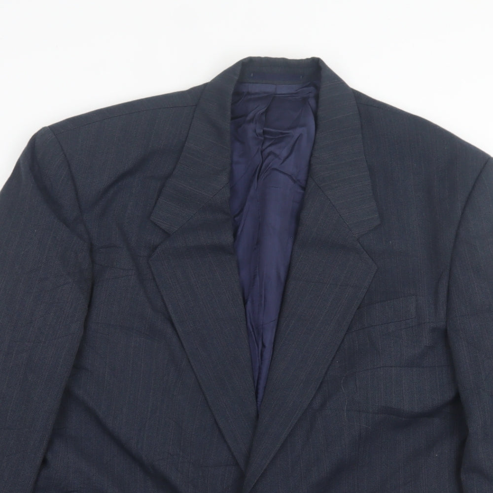 Mens UK Size 42 Preworn Regular Blue Suit Jacket