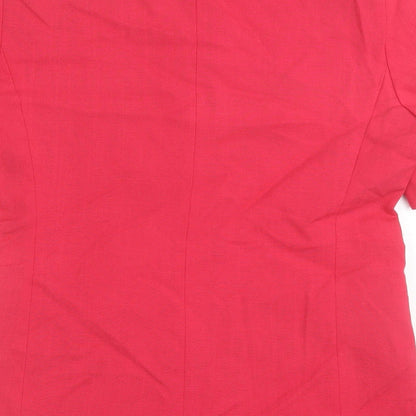 Klass Womens Pink Jacket Size 12 Button
