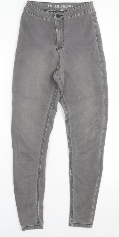 Womens UK Size 8 Marks and Spencer Regular Fit Skinny Grey Jeans