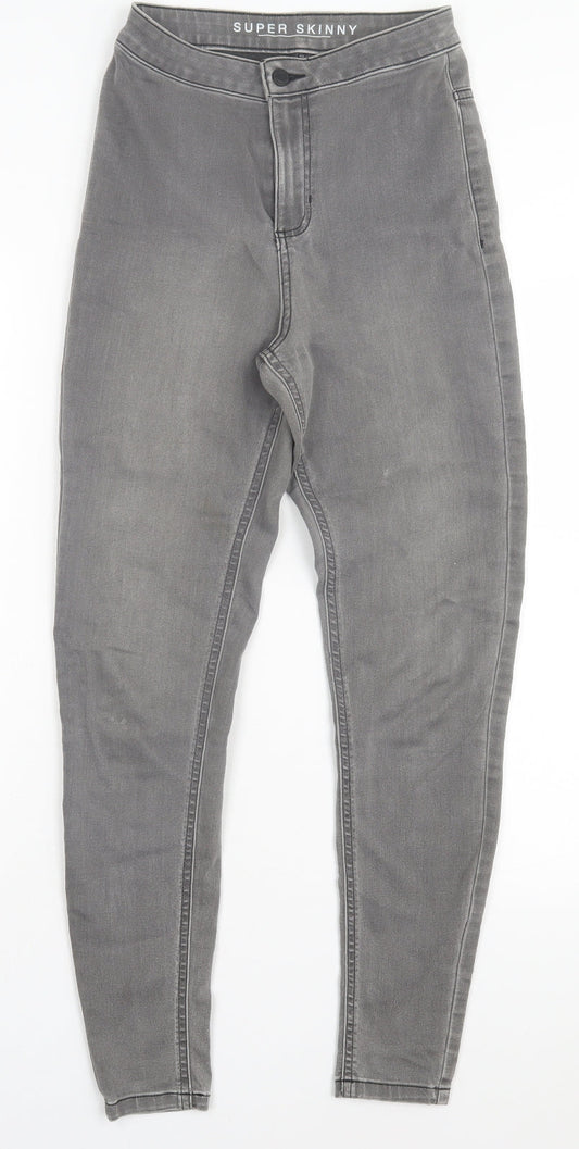 Womens UK Size 8 Marks and Spencer Regular Fit Skinny Grey Jeans