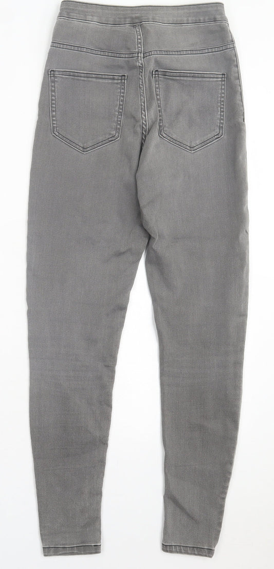 Womens UK Size 8 Marks and Spencer Regular Fit Skinny Grey Jeans