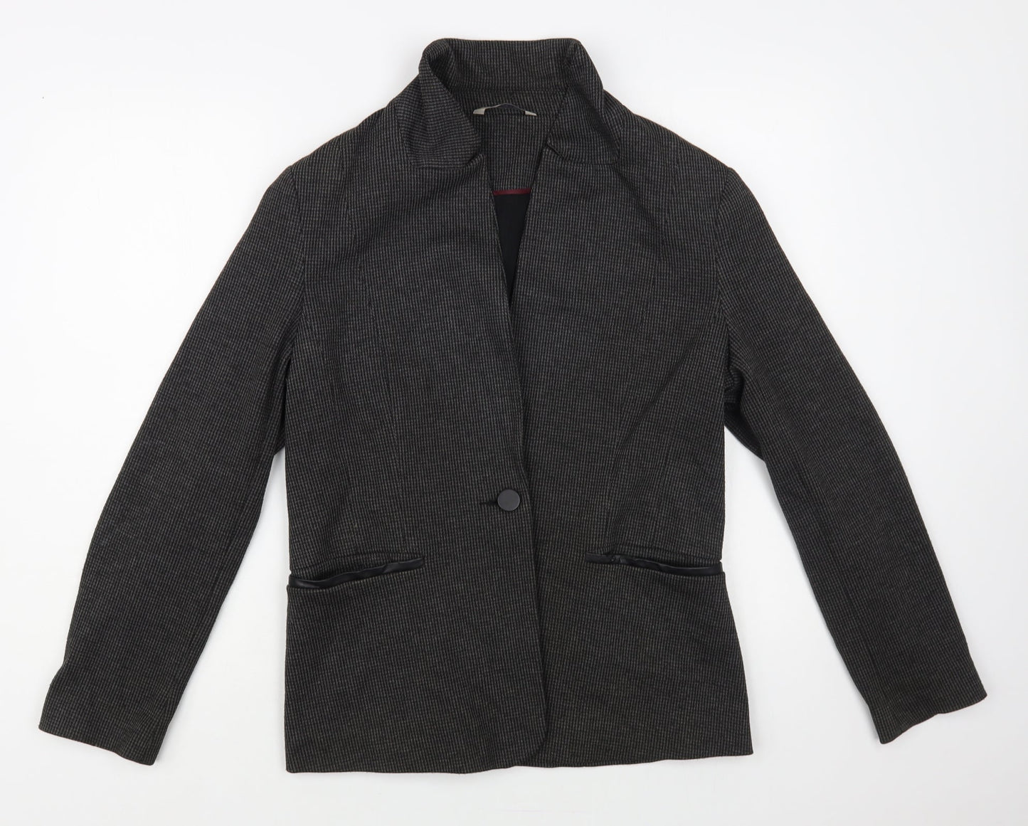 George Womens Grey Jacket Blazer Size 16 Button