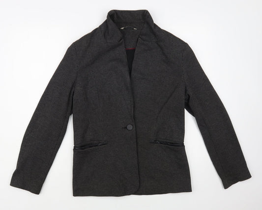 George Womens Grey Jacket Blazer Size 16 Button