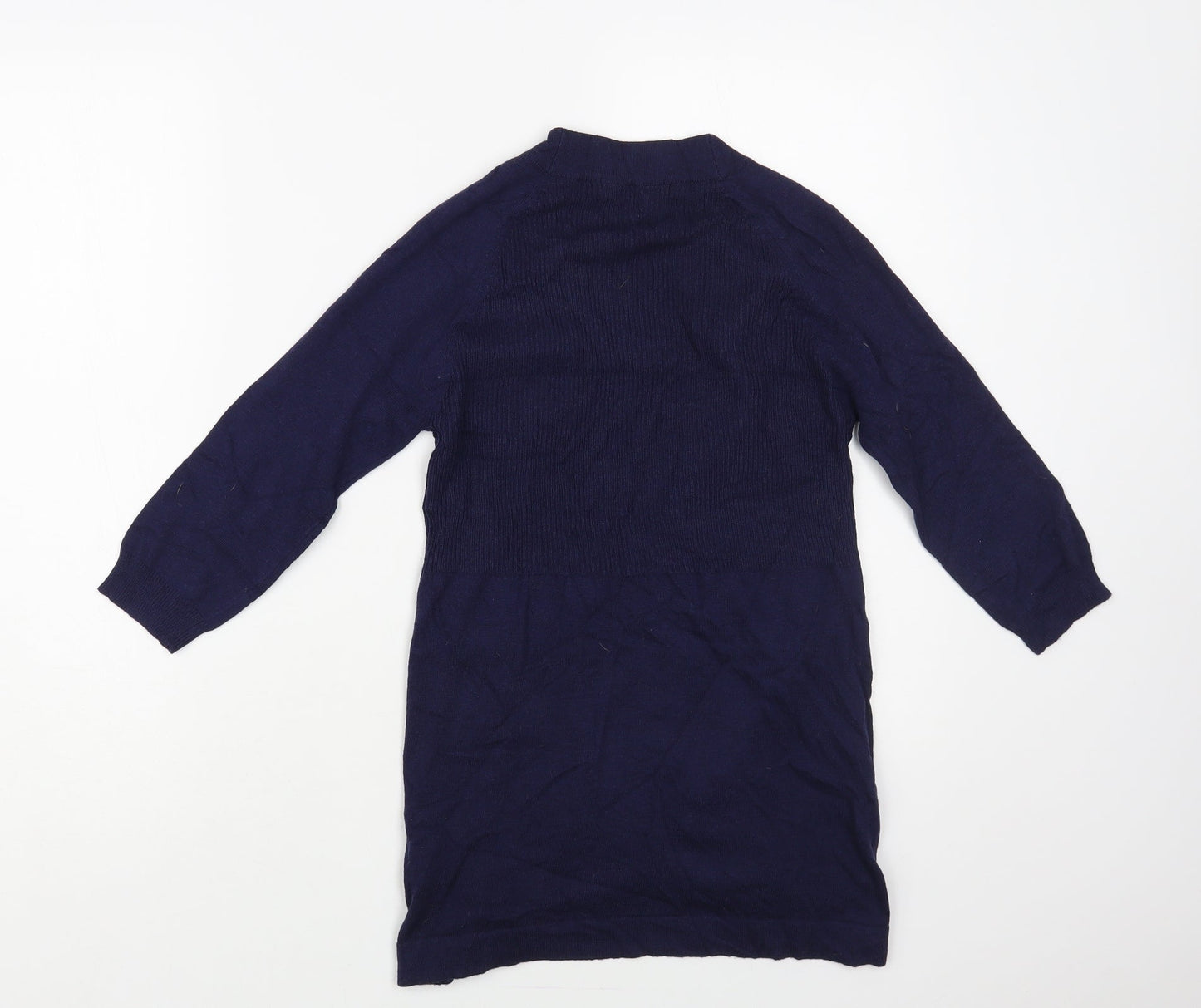 George Womens Blue V-Neck Nylon Cardigan Jumper Size 8