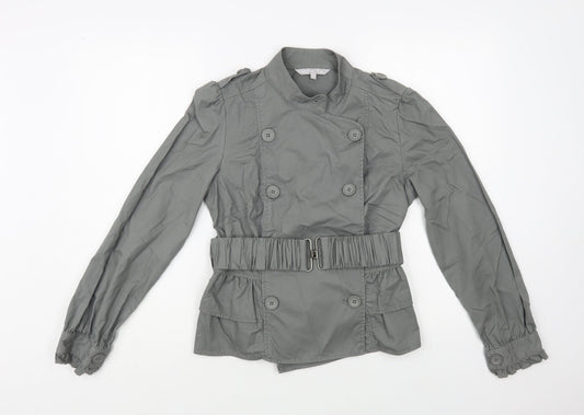 Red Herring Womens Grey Jacket Size 10 Button