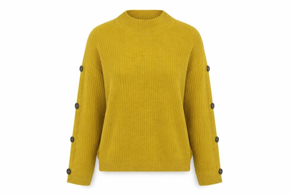 Womens UK Size M Primark Yellow Pullover Jumper