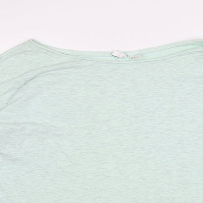 H&M Womens Green Cotton Pullover Sweatshirt Size M Pullover