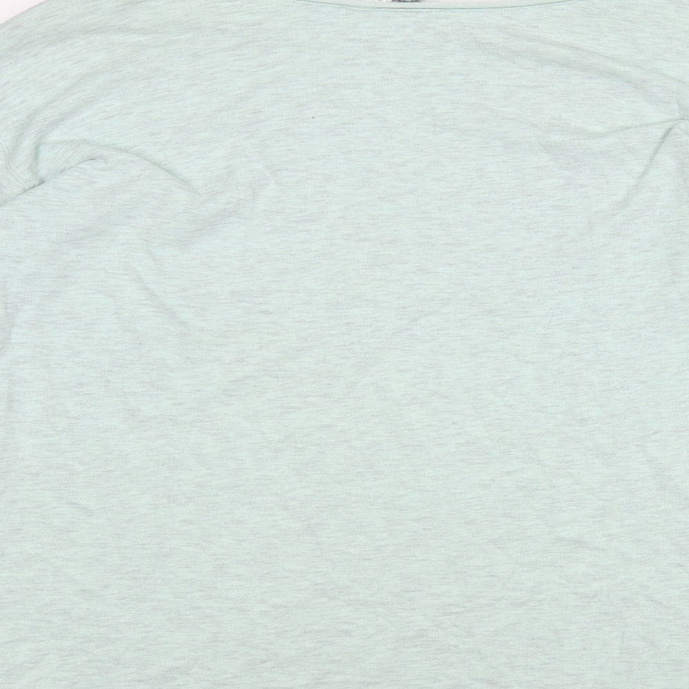 H&M Womens Green Cotton Pullover Sweatshirt Size M Pullover