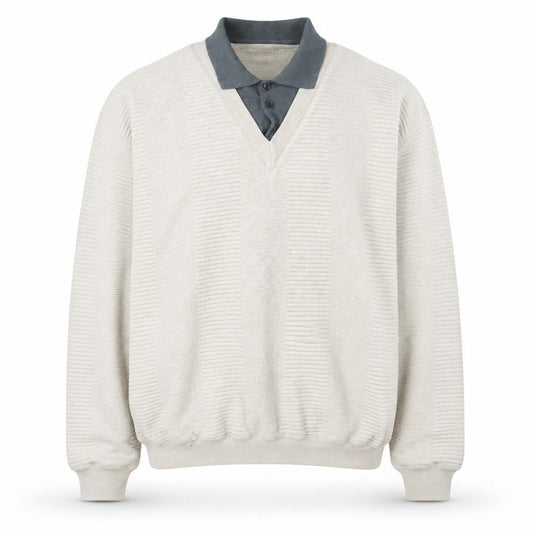 Mens UK Size L Berkertex Beige Pullover Jumper