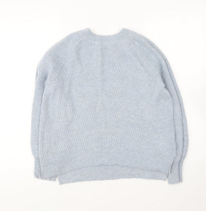 Womens UK Size S Marks and Spencer Blue Pullover Jumper