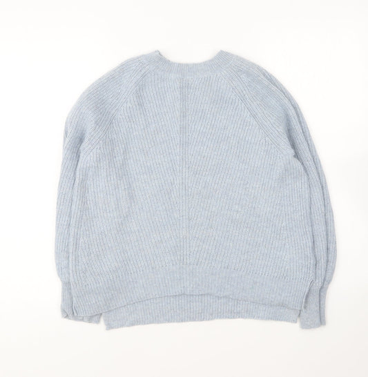 Womens UK Size S Marks and Spencer Blue Pullover Jumper