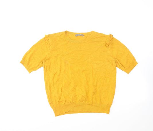 Womens UK Size L Oasis Yellow Pullover Jumper