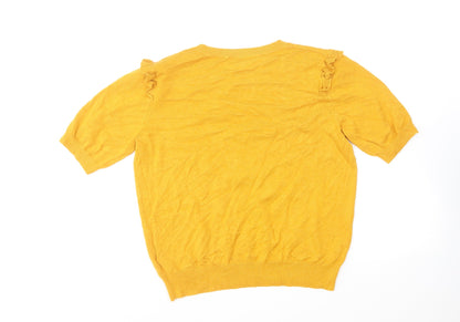 Womens UK Size L Oasis Yellow Pullover Jumper