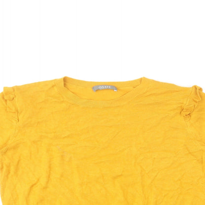 Womens UK Size L Oasis Yellow Pullover Jumper