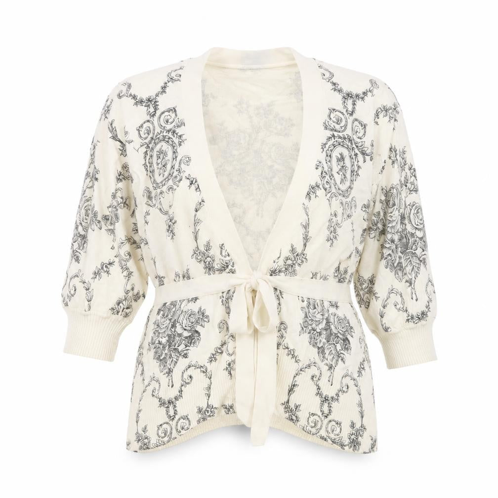 Womens UK Size 12 Oasis Ivory Cardigan Jumper