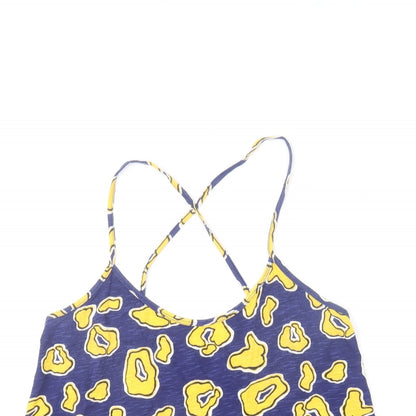 Womens UK Size 12 River Island Blue Camisole T-Shirt