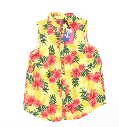 Womens UK Size 12 Intuition Multicoloured Basic Button-Up