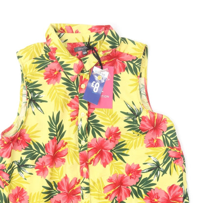 Womens UK Size 12 Intuition Multicoloured Basic Button-Up