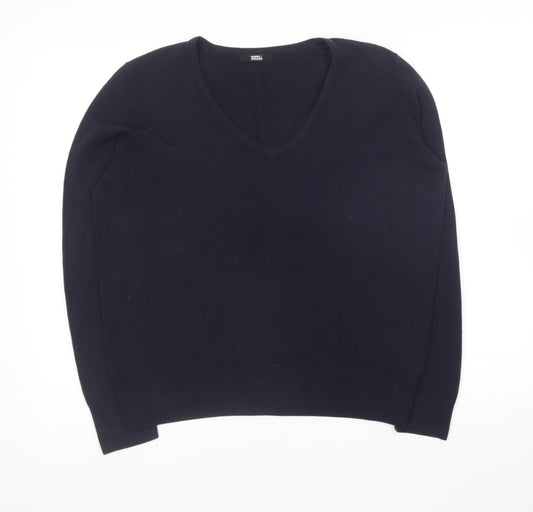 Womens UK Size 14 Marks and Spencer Blue Pullover Jumper