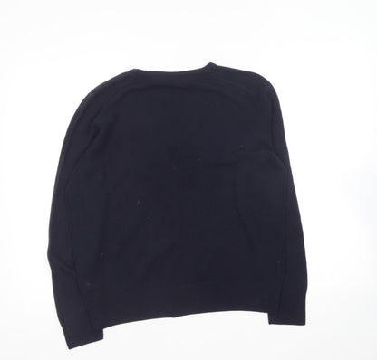 Womens UK Size 14 Marks and Spencer Blue Pullover Jumper