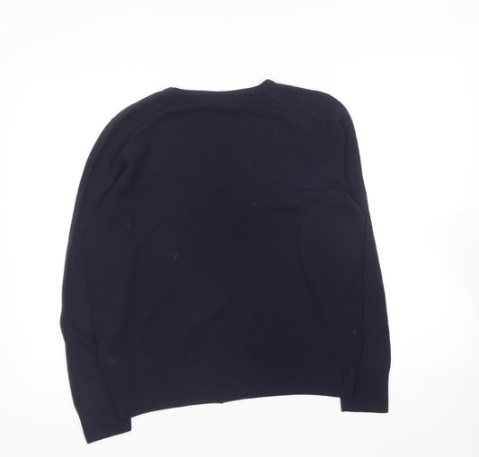 Womens UK Size 14 Marks and Spencer Blue Pullover Jumper