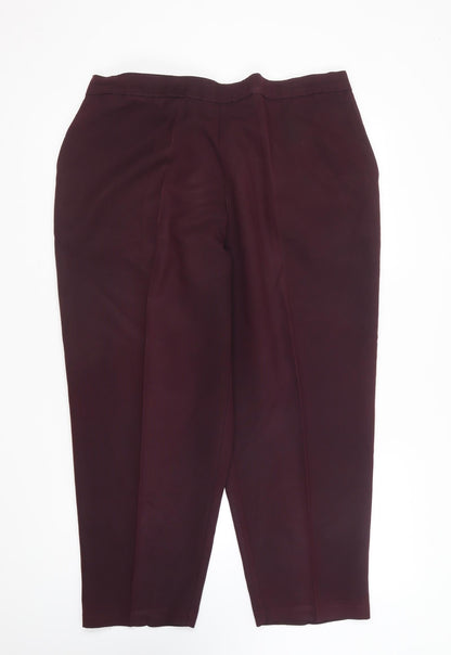 Womens UK Size 24 Saira of Manchester Regular Fit  Purple Trousers