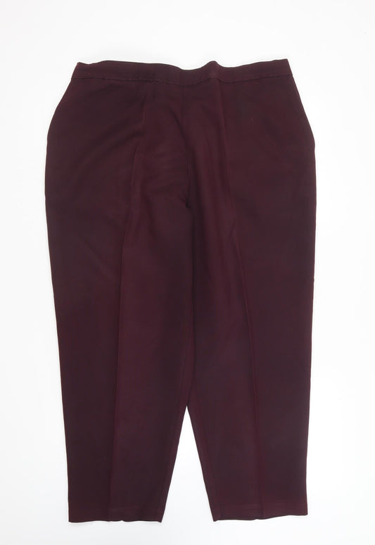 Womens UK Size 24 Saira of Manchester Regular Fit  Purple Trousers