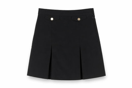 NEXT Girls Black Polyester A-Line Skirt Size 11 Years Regular Zip - Schoolwear