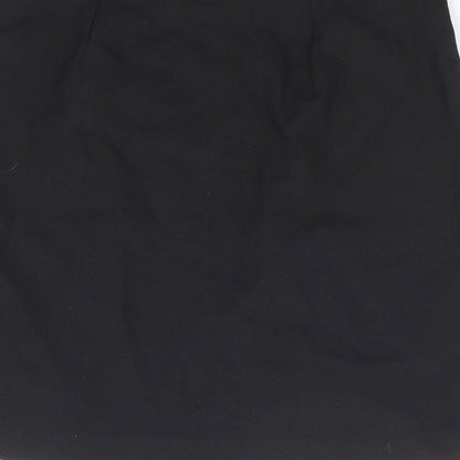 NEXT Girls Black Polyester A-Line Skirt Size 11 Years Regular Zip - Schoolwear