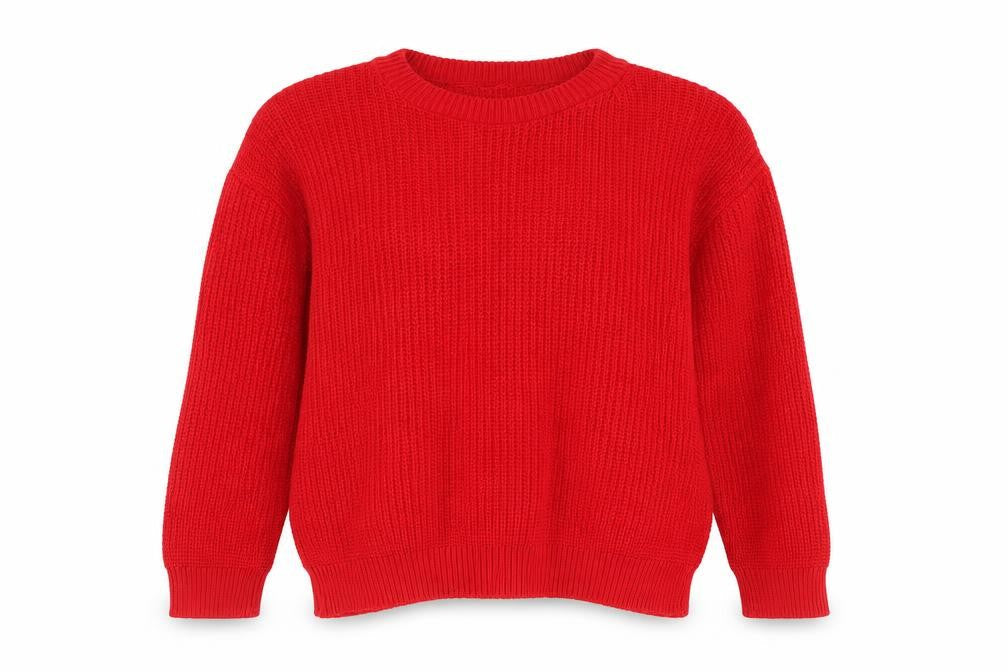 Womens UK Size M Preworn Red Pullover Jumper