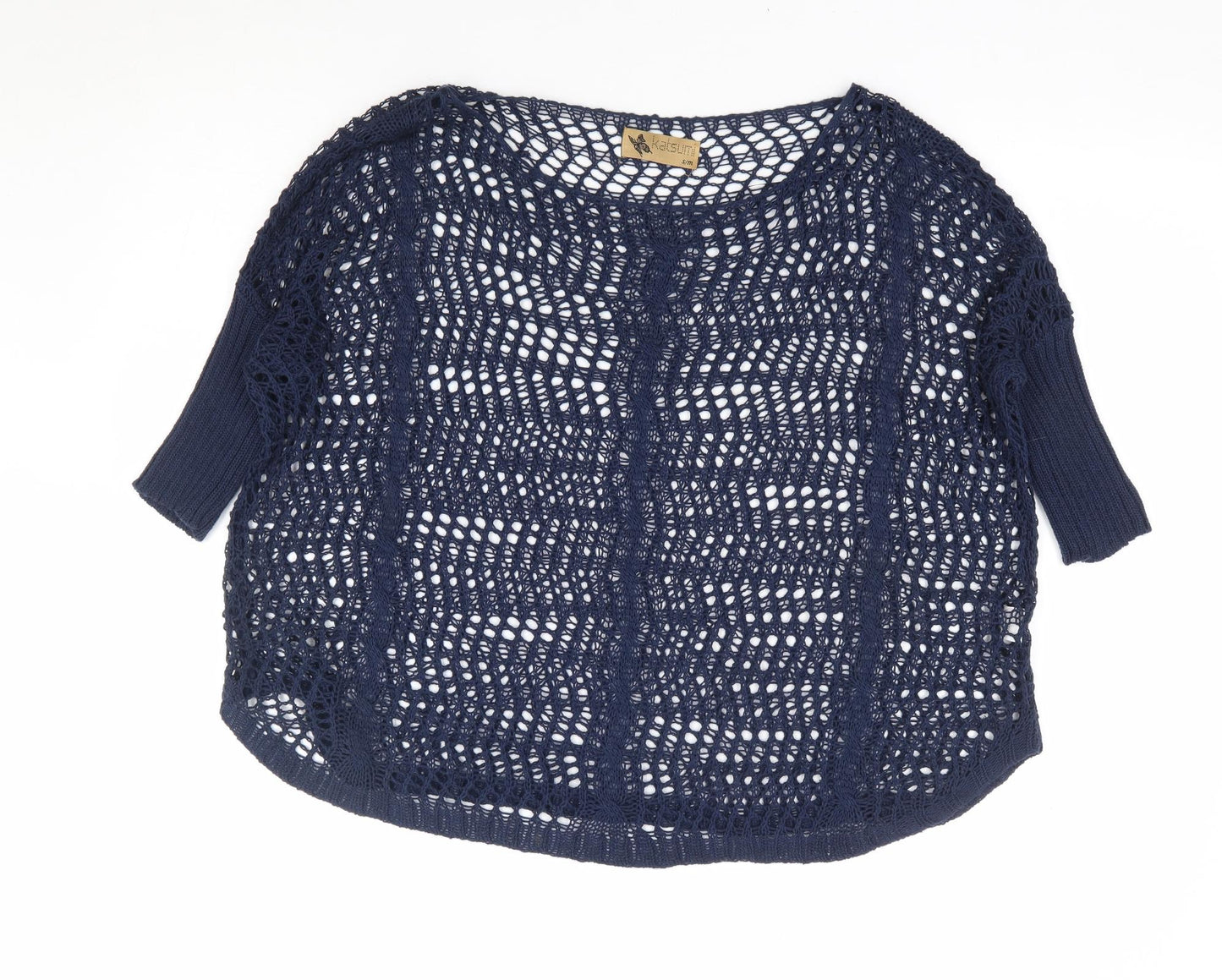 Womens UK Size S Katsumi Blue Pullover Jumper