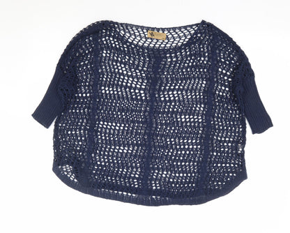 Womens UK Size S Katsumi Blue Pullover Jumper