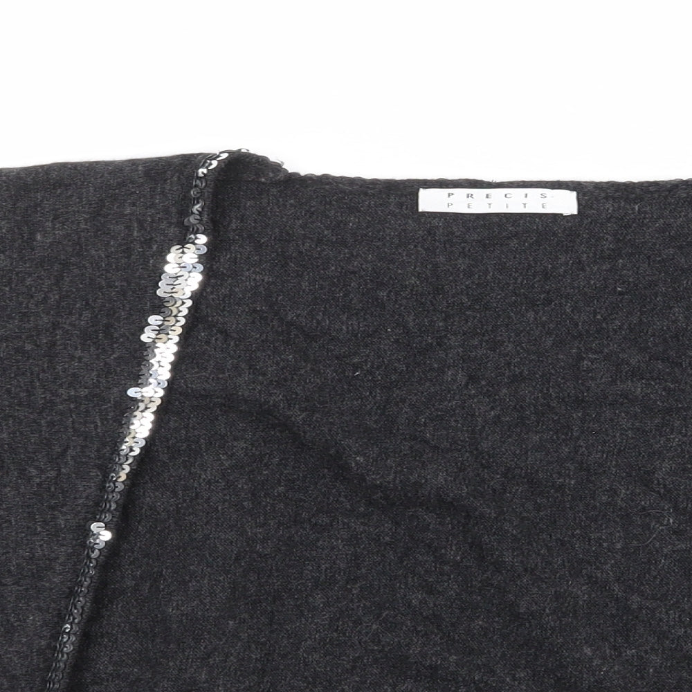 Womens UK Size S Precis Petite Grey Shrug Jumper