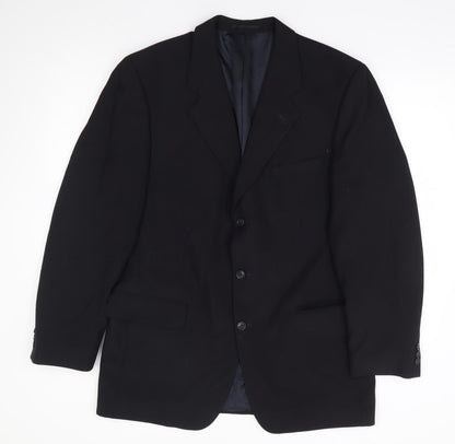 Mens UK Size 42 Copperstone Regular Black Suit Jacket