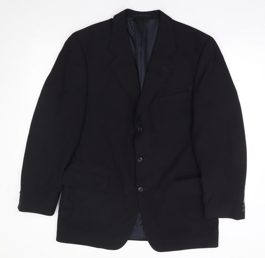 Mens UK Size 42 Copperstone Regular Black Suit Jacket