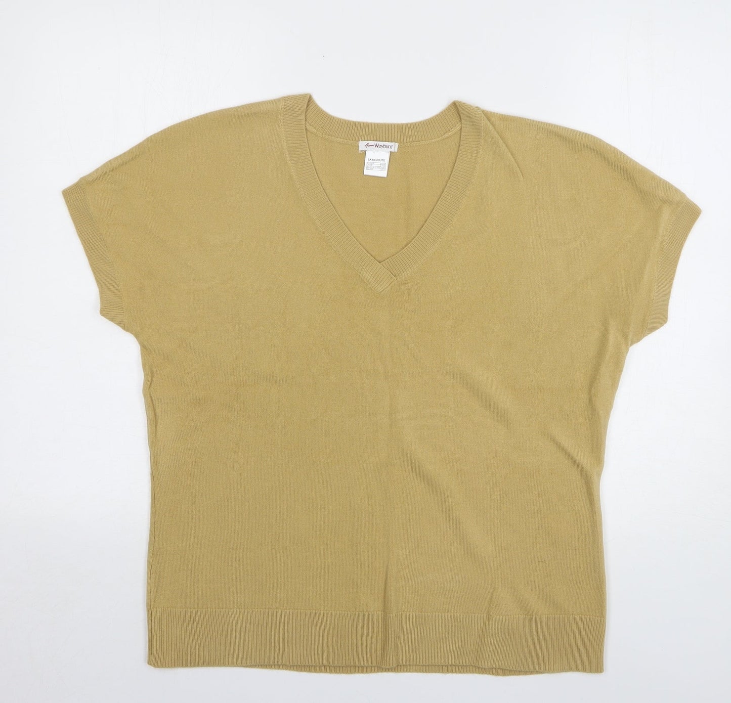 Womens UK Size 18 ANNE WEYBURN Beige Pullover Jumper
