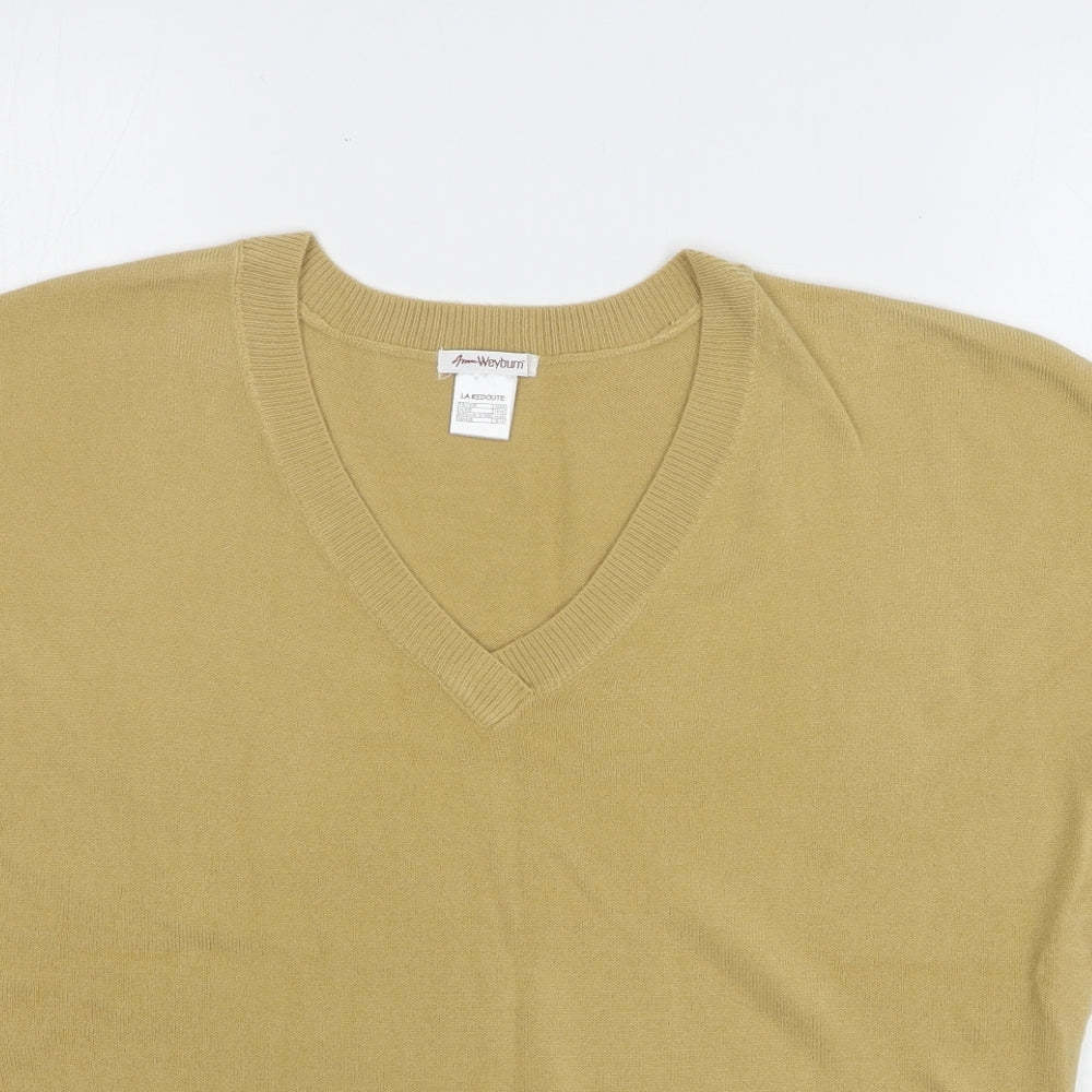 Womens UK Size 18 ANNE WEYBURN Beige Pullover Jumper