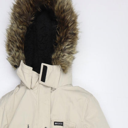 New Look Womens Beige Parka Coat Size 8