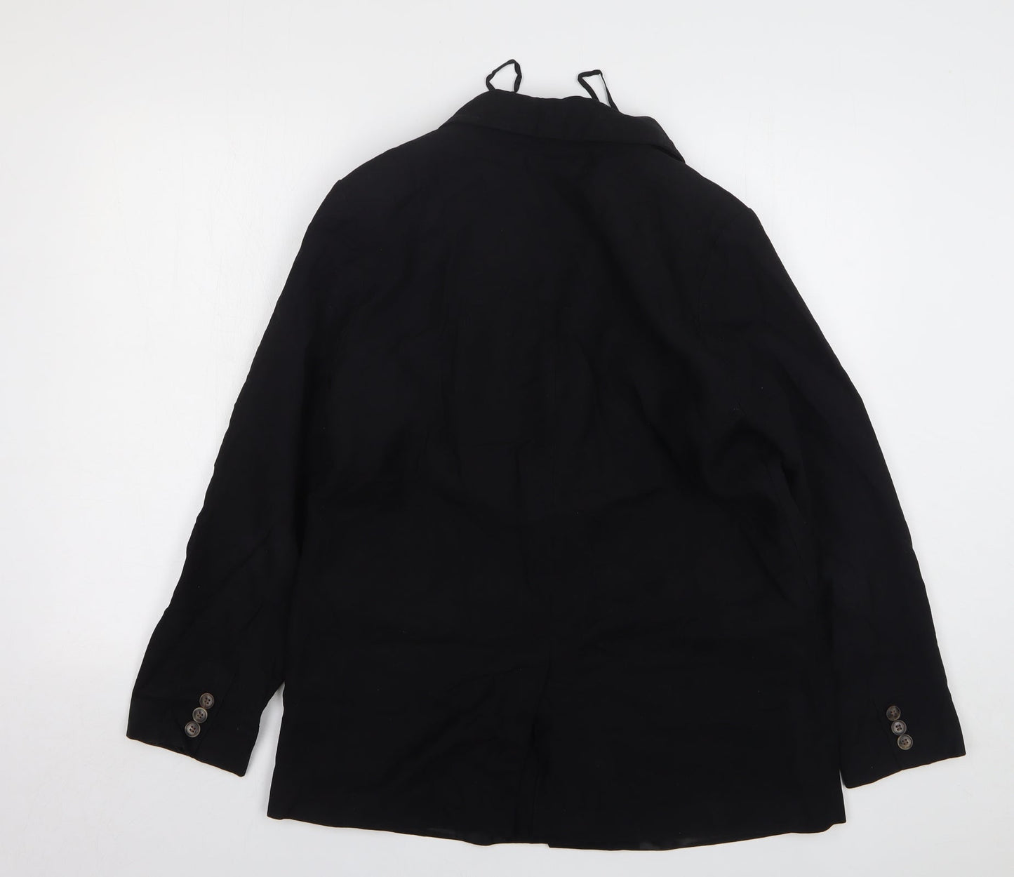 F&F Womens Black Viscose Jacket Suit Jacket Size 12