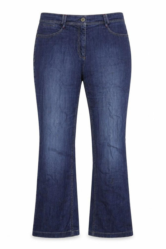 Gelco Womens Blue Cotton Bootcut Jeans Size 36 in L29 in Regular Zip