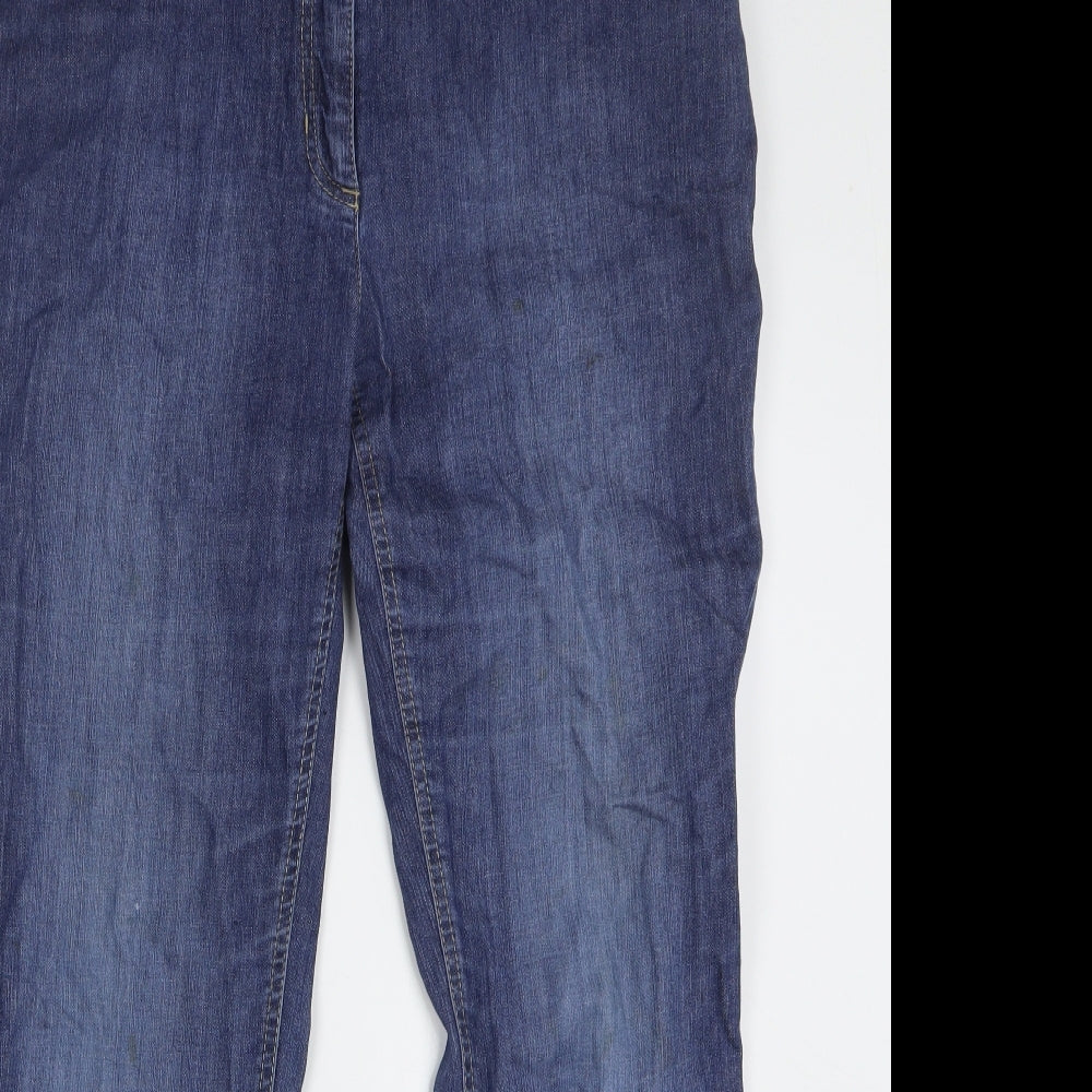 Gelco Womens Blue Cotton Bootcut Jeans Size 36 in L29 in Regular Zip